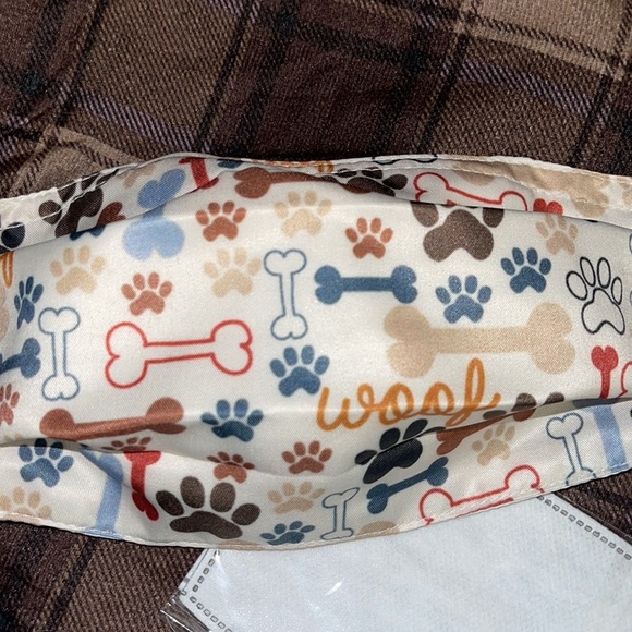 6/$20 New dog bone and print face mask - Picture 2 of 4